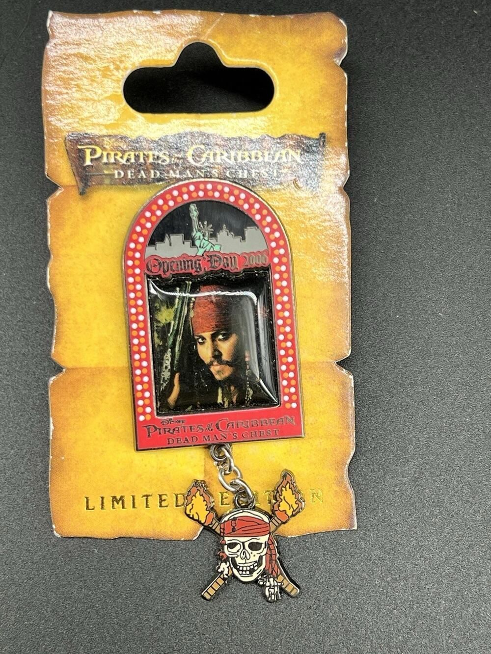 Disney Pirates Of The Caribbean Jack Sparrow Opening Day 06 Limited Edition Pin